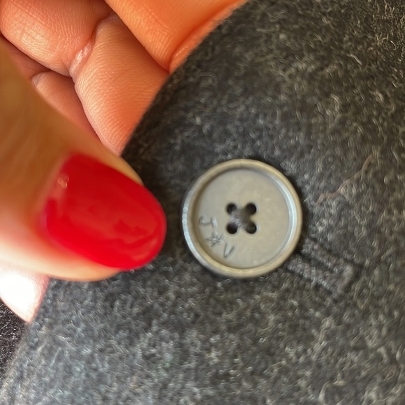 John Varvatos luxury cashmere wool suit VEST buttoned 3 zip pockets concrete 44R - Picture 14 of 14